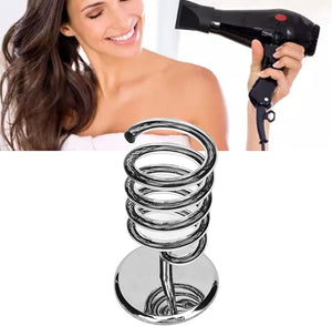HURRISE Spiral Hair Dryer Holder Spring Hair Dryer Hanging Rack Spiral Hair Styling Station Spiral Salon Blow Dryer Holder Stand for Bathroom Hair Salon