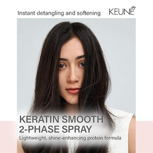 Keune Care Keratin Smooth 2-Phase Spray Smoothing &amp Strengthening Leave-In Conditioner for Smoother Hair 6.8 Fl Oz