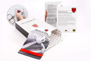 3 Swords Germany - brand quality 11 piece manicure pedicure grooming kit set for professional finger &amp; toe nail care scissors clipper fashion leather case in gift box, Made by 3 Swords (03768)