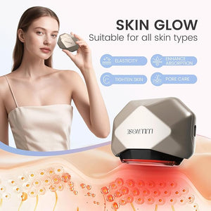 LULUROSE 4-in-1 Facial MassagerHeat Facial Beauty Device for Face Neck Eye Lifting Firming DepuffingFacial Sculptor Skin Careat Home or Traveling