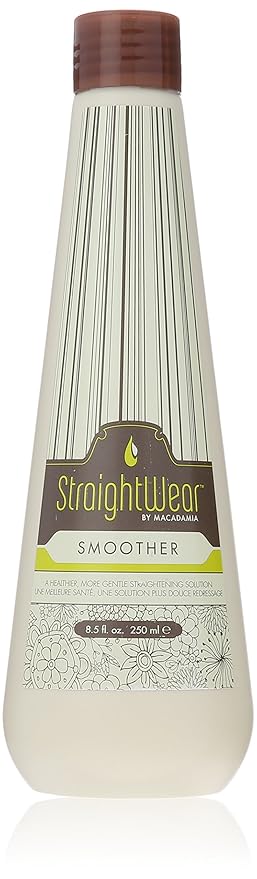 Macadamia Natural Oil Straightwear Smoother Straightening Solution Oil for Unisex - 8.5 oz Smoother