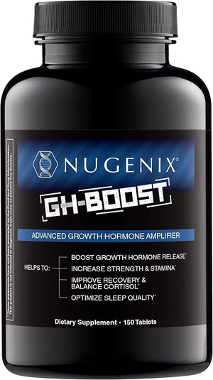 Nugenix GH-Boost - Advanced HGH Boosting Supplement for Men ? Support Energy, Endurance, Sleep, with KSM-66, GABA, Arginine, Glutamine, Ashwagandha, 150ct