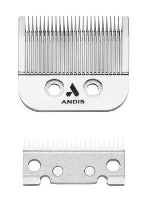 Andis ? 01556 Master MLX Standard Replacement Blade ? Built with Stainless Carbon Steel Adjusts from 000-1 Long-Lasting Sharp Blade Leaves Hair 1/125 Inches or 0.2mm Short ? Grey