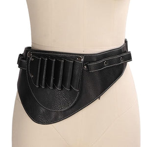 Scissors Waist Bag 2 Layers Portable PU Scissors Holder Pouch Cases Tool Bags Hair Stylist Scissor Holder Fashion Waist Packs for Hairdressing Tools