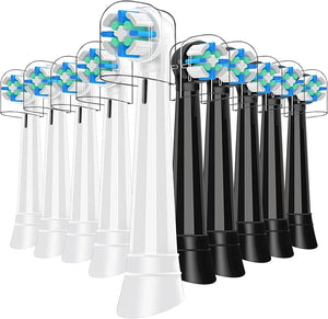 10 PCS IO Replacement Heads Compatible with Oral b IO 2/3/4/5/6/7/8/9/10 Series Electric Toothbrush Brush Heads Refills Compatible with Oral B IO (Black/White)