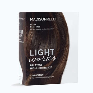 Madison Reed Light Works Balayage Highlighting Kit Creates Natural-Looking Cool Toffee Highlights (Lazio - Brown) Amonia Free Cruelty Free 2 Step Process That Lightens &amp Tones Hair
