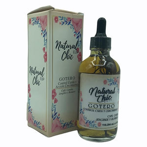 NATURAL CHIC Growth Dropper - Gotero Crecimiento, Organic, Rosemary, coffee, cinnamon, ginger, 17.6