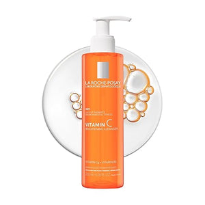 La Roche-Posay Vitamin C Brightening Face Wash Gentle Foaming Facial Cleanser with Vitamin Cg and Vitamin B3 to Brighten and Even Skin Tone Vitamin C Face Wash that Cleanses Dirt &amp Makeup 200ml