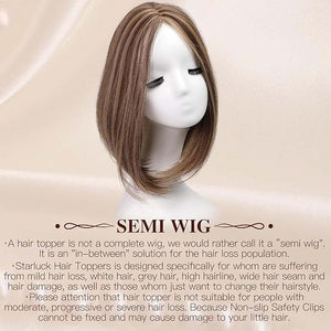 Clip in Hair Pieces for Women Toppers bangs hair clip Thinning Extensions Pieces Wiglets Covers Sparse hair loss