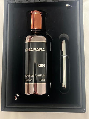 Perfumes For Men Bharara King Eau De Parfum 3.4 Oz &amp 1 Empty Travel Perfume Atomizer (BEST CHOICE)