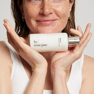 By Rosie Jane Everyday Body Milk (Dulce) - Hydrating Toner &amp Body Moisturizer to Help Even Skin Tone - Infused with Soothing Aloe Vera and Turmeric Root to Promote Anti-Aging (5 Ounce)