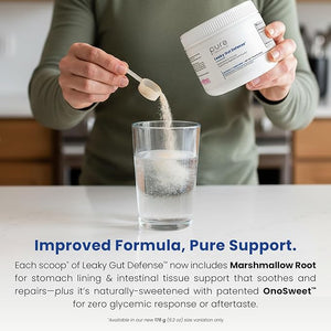 Pure Therapro Rx Leaky Gut Defense - Gut Health Supplement with L-Glutamine, Licorice Root Extract, Marshmallow Root, Aloe Leaf, Larch Arabinogalactan - Made in USA - 30 Servings Powder
