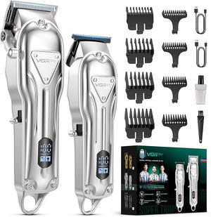 Electric Hair Clippers for Men Cordless Clipper and Trimmer Set Clippers for Hair Cutting Kit with Long Battery Life Hair Grooming Trimmer for Family Kids and Self-Haircut Use