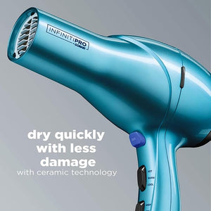 INFINITIPRO BY CONAIR Hair Dryer 1875W Salon Performance AC Motor Hair Dryer Conair Blow Dryer Aqua