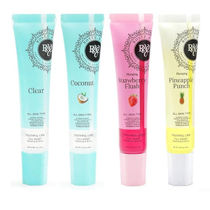 ROS?E &amp; CO Rosee Lip Gloss Vegan &amp; Cruelty Free Treatment, Professional Make up, Long Lasting Glossy with Shea Butter, Moisturize, Protect &amp; Smooth, High Shine, Non-Sticky - Set of 4-6