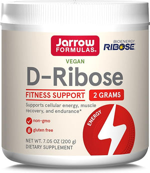 Jarrow Formulas¢ç D-Ribose 2 Grams, Dietary Supplement, Fitness Support, Muscle Recovery and Endurance, 7.05 oz, Up to a 90 Day Supply