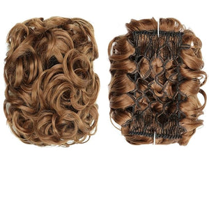 Hair Accessories Synthetic Messy Bun Wig Hair Pieces Wavy Curly Bun Ponytail Hair Extensions Bun Hair Comb Women Bun Wig Hair Pieces For Women(6)