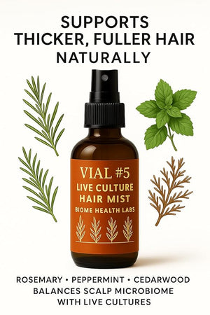 Hair Loss &amp Thinning Hair Treatment ? Probiotic Hair Growth Spray with Rosemary Peppermint &amp Cedarwood | Fast Regrowth Mist for Fuller Thicker Healthier Hair for Men &amp Women
