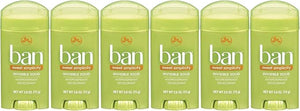 Ban Antiperspirant Deodorant Invisible Solid Sweet Simplicity 2.6-Ounce Bottles (Pack of 6)