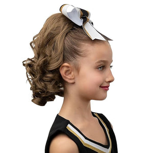 Perfect Curls Cheerleader Hairpiece 14 inch Curly Ponytail Hairpiece for Young Girls (Angel)