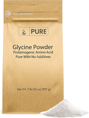 Pure Original Ingredients Glycine Powder (2lb) Non-GMO Non-Essential Amino Acid Allergen-Free