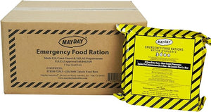 Mayday Emergency Food Bars 3600 Calorie Meal Replacement Bars 5 Year Shelf Life Nutrient Dense Food Rations for Disaster Preparedness Earthquake Fire Flood Leak-Proof Pouches Highly Storable and