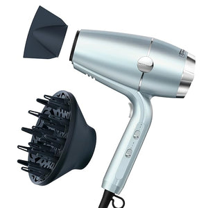INFINITI PRO CONAIR SmoothWrap Hair Dryer Blow Dryer with Diffuser and Concentrator Attachments Advanced Plasma and Ceramic Technology for Less Frizz More Volume and Body Mint