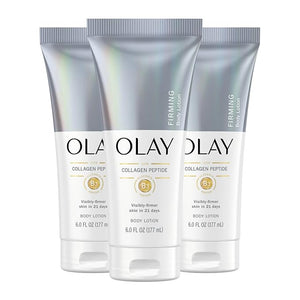 Olay Firming &amp Hydrating Hand and Body Lotion with Collagen 6 fl oz Tube (Pack of 3)