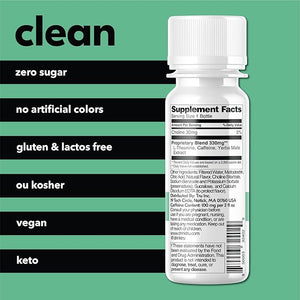 Tru Focus Shots Nootropic Energy Drink with Yerba Mate L Theanine &amp Natural Caffeine Vegan Wellness Shot with Zero Sugar &amp Calories Gluten Free Keto Friendly Apple Kiwi Flavor 2 FL OZ