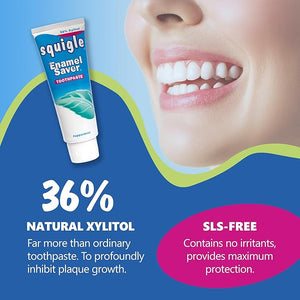 Squigle Enamel Saver Toothpaste (Canker Sore Prevention &amp Treatment) Prevents Cavities Perioral Dermatitis Bad Breath Chapped Lips - 2 Pack