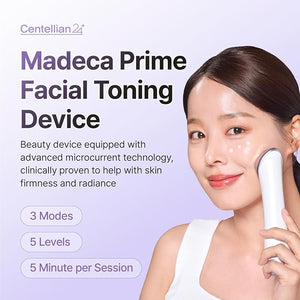 Centellian 24 Madeca Prime Facial Toning Device - 3-in-1, Glowing Glass Skin, Better Absorption, Ultra Light. Microcurrent, Premium Korean Skin Care.