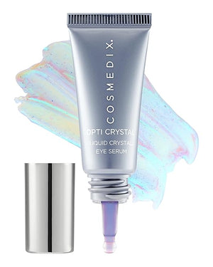 COSMEDIX Under Eye Serum for Dark Circles &amp Puffiness Opti Crystal - Lifting &amp Firming Liquid Serum for Fine Lines &amp Wrinkles - Brightening Moisturizing &amp Hydrating Anti Aging Eye P