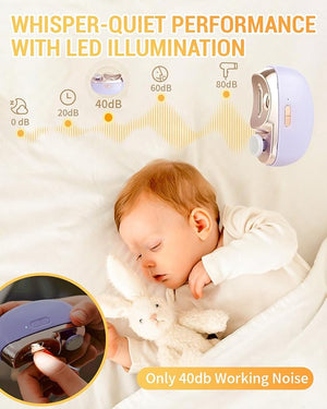 Electric Nail Clippers 2026 New 2 in 1 Electric Polishing Automatic Nail Clippers Multifunctional Nail Trimmer with 2 Adjustable Speeds for Seniors Kids Adults (Black)