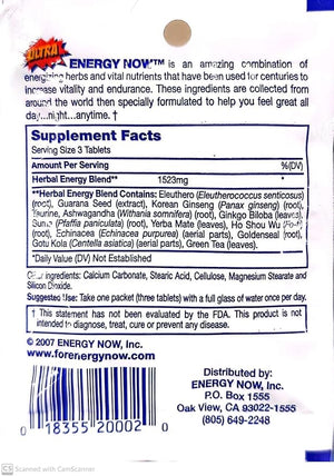 Handy Solutions Ultra Energy Now 3 tabs Packages (Pack of 24)