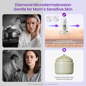UNOISETION Diamond Microdermabrasion Machine Professional, 3 in 1 Dermabrasion Facial Peeling Skin Care Device for Salon Personal Home Use