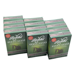 Reshma Beauty 30 Minute Henna Hair Color | Infused with Natural Herbs For Soft Shiny Hair | Henna Hair Color/Dye 100% Gray Coverage |Semi Permanent | Ayurveda Hair Products (Dark Brown Pack Of 12)