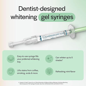 Opalescence 20% Gel Syringes Teeth Whitening - Refill Kit (12 Syringes) Carbamide Peroxide. Made by Ultradent, in Mint Flavor. Tooth Whitening - B-5196-6
