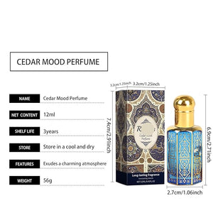 Cedar Ambiance Roll-On Perfume - Mild Long-Lasting &amp Portable Fragrance For Charming Dates(2PCS)