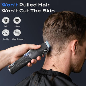 Hair Clippers for Men Professional Cordless Hair Cutting and Trimmers Set with 7500RPM Powerful Motor &amp LCD Display Mutil Function Mens Electric Hair Grooming Shaver Kit for Nose Face Body Be