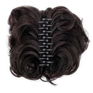 Hair Accessories Synthetic Messy Bun Wavy Curly Bun Ponytail Hair Extensions Fancy Curly Bun Claw Clip Bun Wig For Women Hair Pieces For Women(1pcs-03)