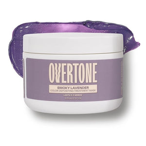 Overtone Semi Permanent Hair Color Conditioner Smoky Lavender 8 oz Nourishing Damage-Free Color Depositing Mask for All Hair Types with Shea Butter &amp Coconut Oil Vegan &amp Cruelty-Free