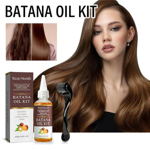 Fractionated Batana Oil Kit Miracle Hair &amp Skin Treatment Light Non-Sticky Formula for All Hair Types Strengthening &amp Restoring Solution 60ML/2.0FL OZ