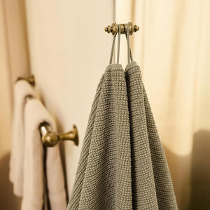 Preston Lane Douro Bath Towel Set ? 2 Pack Luxury Cotton Towels Ultra Soft &amp Absorbent Quick-Dry Spa-Quality Bathroom Towels Made in Portugal Eucalyptus