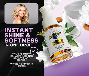 Argan Oil Treatment ? Organic Hair Serum for Repair Shine &amp Frizz Control ? Lightweight Oil for Hair Growth ? 30ml