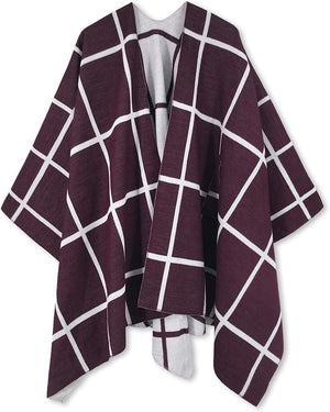 Moss Rose Women's Shawl Wrap Poncho Ruana Cape Open Front Cardigan Shawls for Fall Winter