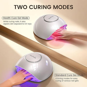 Lavinda 2-in-1 UV LED Nail Lamp with Red Light Skincare 54W UV Light for Gel Polish Nails Professional Fast Curing Nail Dryer with Auto Sensor &amp 4+2 Timer Settings Nail Art Tools for Salon Home