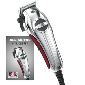 Wahl USA Pro Ultra Quiet High Torque Corded Hair Clipper for Ultra Quiet Operation and Cooler Operating Temperatures Metal Housing with Bonus Hair Clipping Guard Caddy - Model 3000097