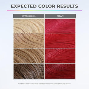 XMONDO Hair Color Super Pink Hair Healing Semi Permanent Color | Vegan Formula with Hyaluronic Acid to Retain Moisture Vegetable Proteins to Revitalize and Bond Boosting Technology 8 Fl Oz 1-Pack