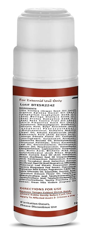 BUMP Terminator Alcohol FREE Anti Razor Bumps Ingrown Hair Skin Treatment for Face Neck Bikini area Legs-After Shave &amp Back Of Head Bumps Remover Unisex (Roll 3.05 oz Extra Strength)