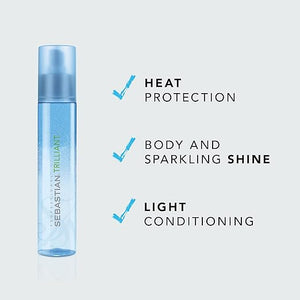 Sebastian Professional Trilliant | Thermal Heat Protection Hair Styling Spray | Adds Body &amp Shine with Light Conditioning | 5.07 fl oz